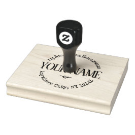 Sello De Caucho Gran personalizado rústico