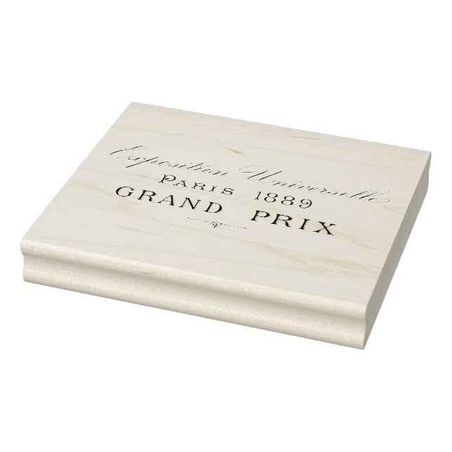 Sello De Caucho Gran Premio de París de 1889 (Sello)