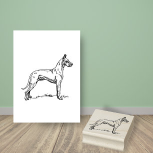 Sello De Caucho Gran Raza de Perro de Danés