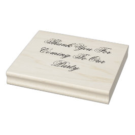 Sello De Caucho Grande: Gracias Por Venir A Nuestro Fiesta