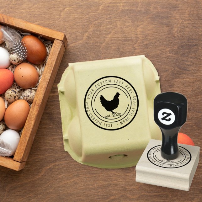 Sello De Caucho Granja de pollo hueso fresco mercado de granjeros  (Subido por el creador)