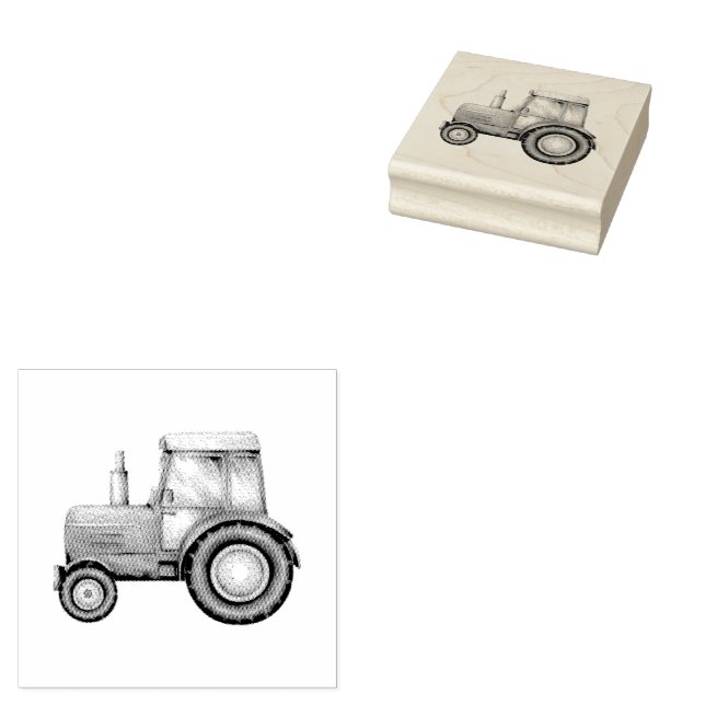 Sello De Caucho Granja Tractor (Sellado)
