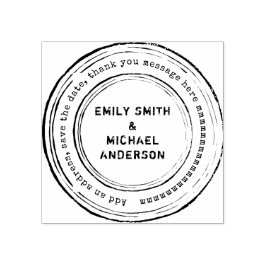 Sello De Caucho Grunge 2 de estilo angustiado de Personalizado red