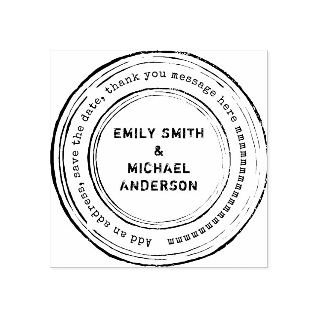 Sello De Caucho Grunge 2 de estilo angustiado de Personalizado red (Impresión)