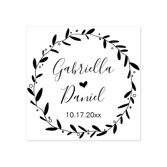 Sello De Caucho Guarda la fecha, marco moderno rústico para el cue (Impresión)