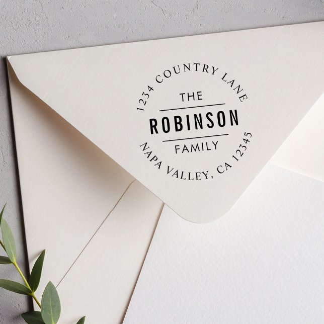 Sello De Caucho Guión circular | Crear su propia dirección de devo (Subido por el creador)