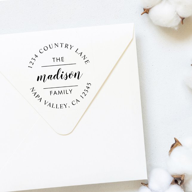 Sello De Caucho Guión circular | Crear su propia dirección de devo (Subido por el creador)