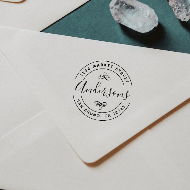 Sello De Caucho Guión de nombre de familia Cree su propia direcció (Subido por el creador)