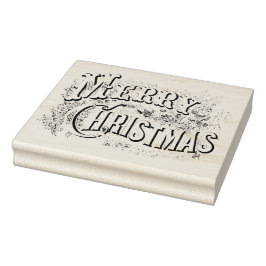 Sello De Caucho Guión "Merry Christmas Color Me" decorativo vintag