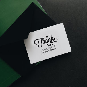 Sello De Caucho Guión sencillo Gracias, Personalizado Business