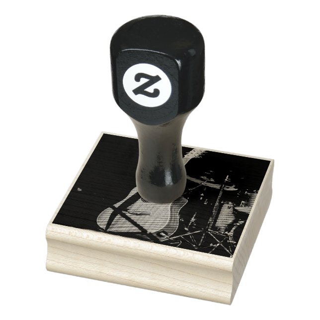 Sello De Caucho Guitarra Acústica de Guay (Sello)