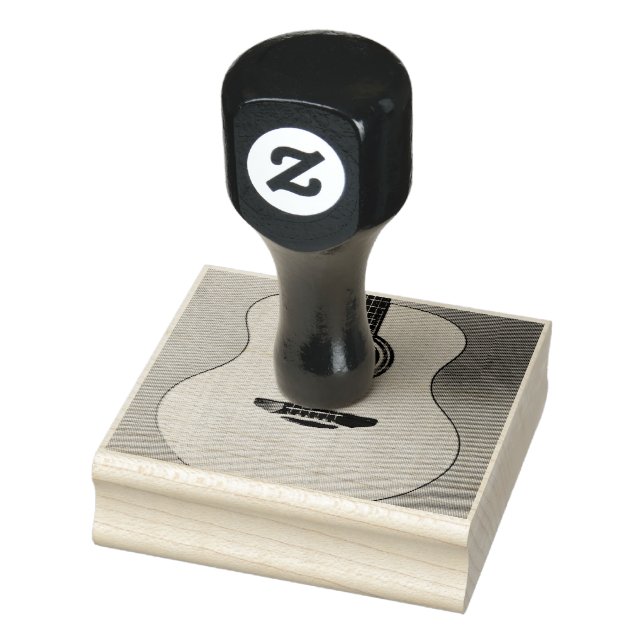 Sello De Caucho Guitarra Awesome (Sello)