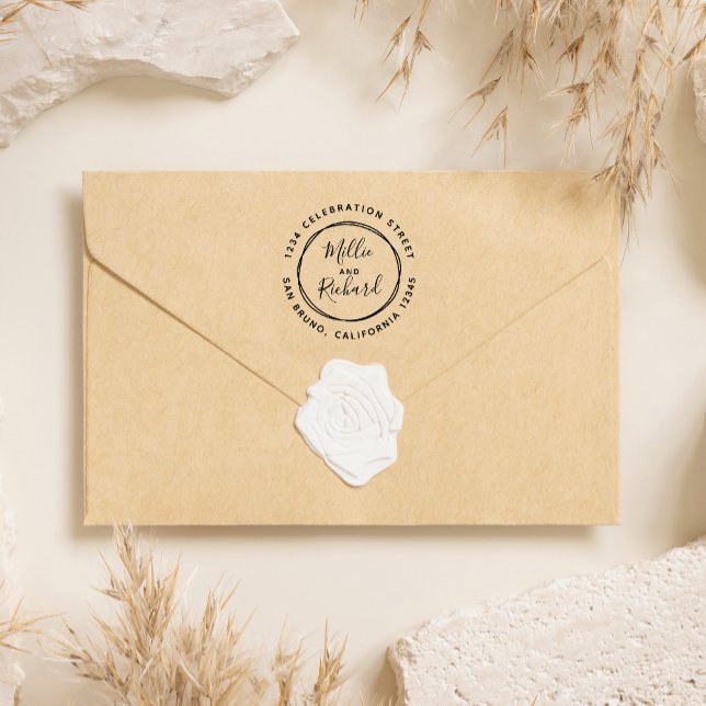 Sello De Caucho Hacer su propia dirección de devolución de Boda de (Subido por el creador)