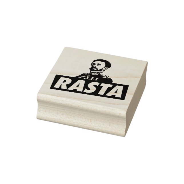 Sello De Caucho Haile Selassie Jah Rastafari Rasta Roots Stamp (Sello)
