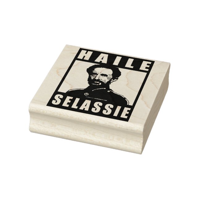 Sello De Caucho Haile Selassie Jah Rastafari Royal Roots Stamp (Sello)