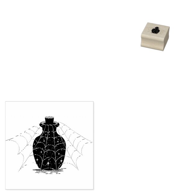 Sello De Caucho Halloween brujeril - Botella mágica (Sellado)