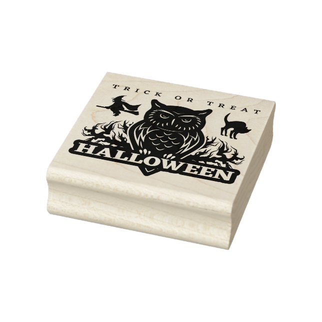 Sello De Caucho Halloween Truco o Trato (Sello)