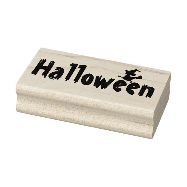 Sello De Caucho Halloween y Bruja (Sello)