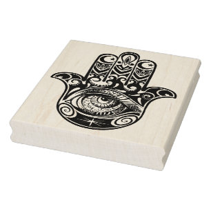 Sello De Caucho Hamsa Hand Zendoodle