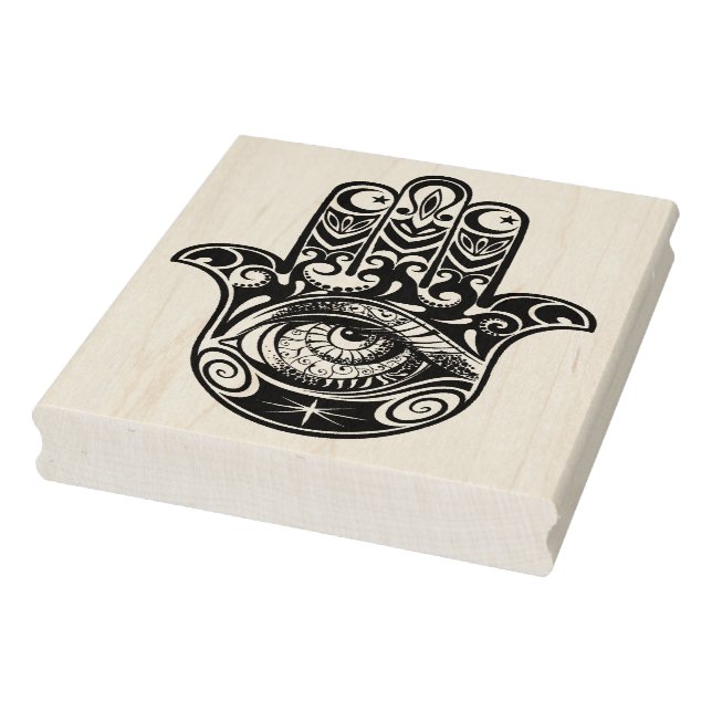 Sello De Caucho Hamsa Hand Zendoodle (Sello)