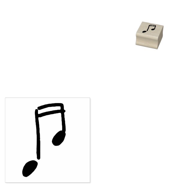 Sello De Caucho handdrawn music note (Sellado)