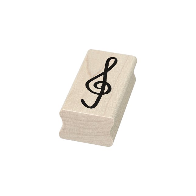 Sello De Caucho handdrawn treble clef  (Sello)