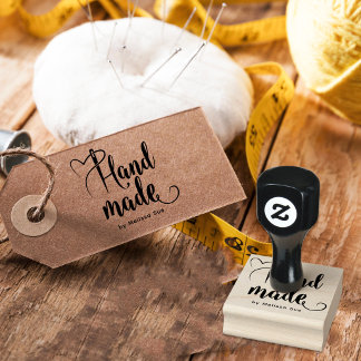 Sello De Caucho Handmade By Script | Heart Needle Calligraphy 