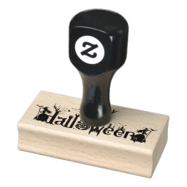 Sello De Caucho Happy Halloween Spooky Concept Typography