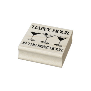 Sello De Caucho Happy Hour es el mejor cóctel mixto de bebidas