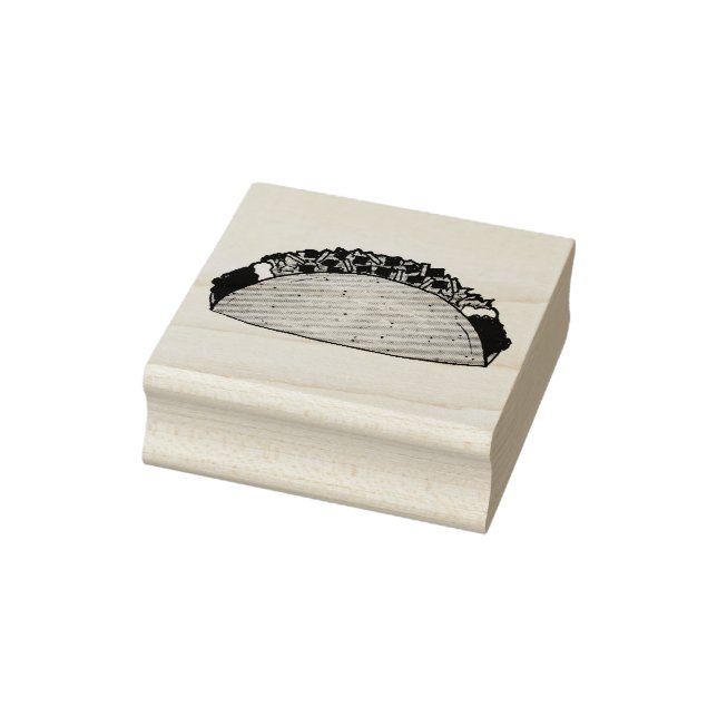 Sello De Caucho Harina de maíz Taco Mexicano Tex Mex (Sello)