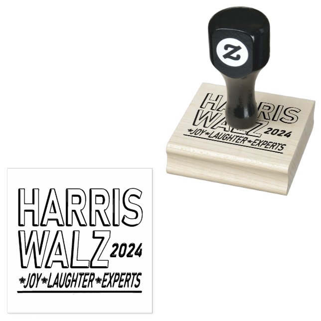 Sello De Caucho Harris Walz, elecciones presidenciales de 2024 (Sellado)