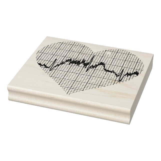 Sello De Caucho Heart Beat VII (Sello)