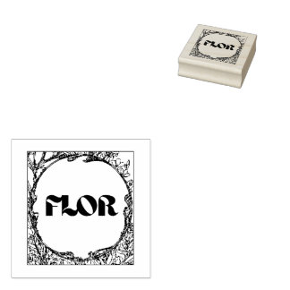 Sello De Caucho Heaven Botanical Florist Stamp