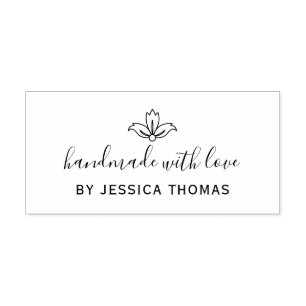 Sello De Caucho Hecho a mano con amor