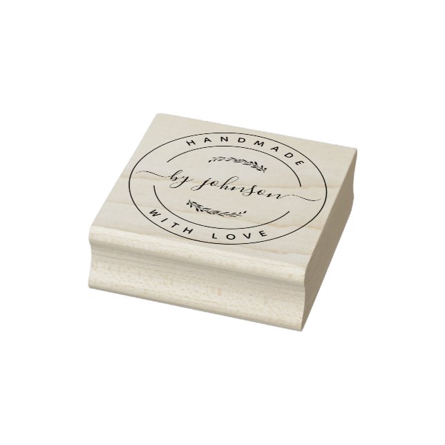 Sello De Caucho Hecho a mano con amor ruso (Sello)