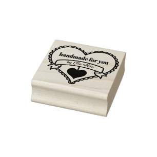 Sello De Caucho Hecho a mano para ti por .. Rustic Heart Personali