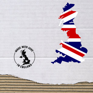 Sello De Caucho Hecho Con Amor en Inglaterra