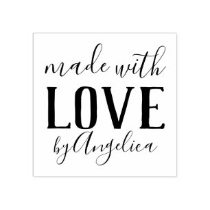 Sello De Caucho Hecho con la escritura del amor personalizada