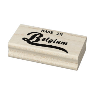 Sello De Caucho Hecho en Bélgica