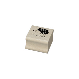 Sello De Caucho hedgehog lindo kawaii nombre personalizado Wood Ar