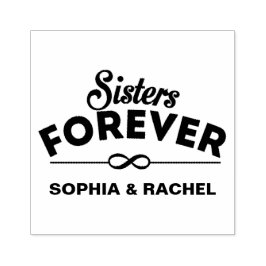 Sello De Caucho Hermanas Personalizadas para siempre
