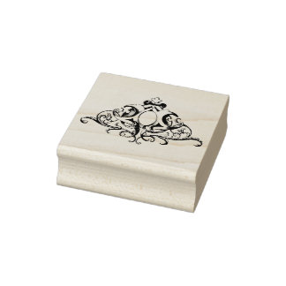 SELLO DE CAUCHO HERMOSA VINTAGE SCROLLS