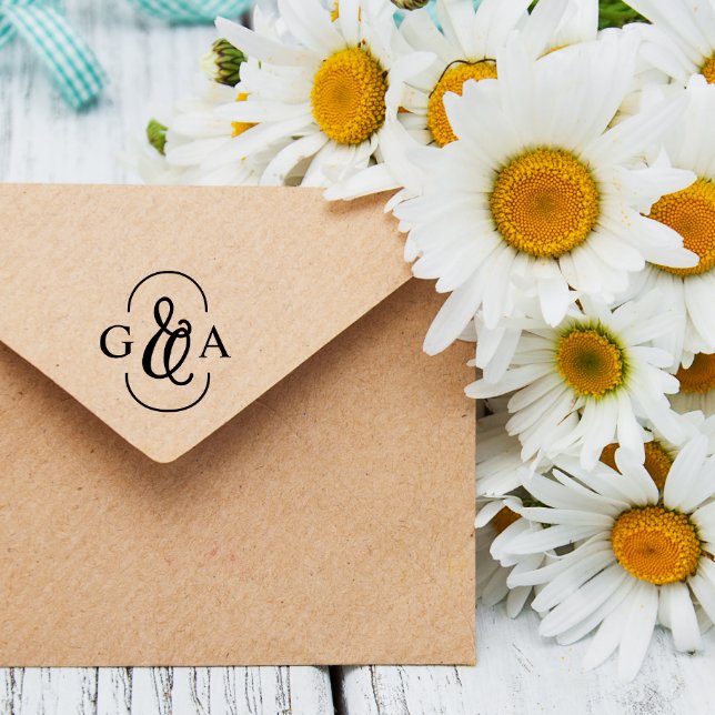 Sello De Caucho Hermoso Ampersand 2 Monograma inicial (Subido por el creador)