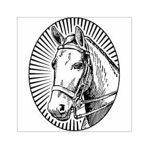 Sello De Caucho Hermoso caballo