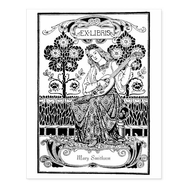 Sello De Caucho Hermoso nombre personalizado antiguo antiguo de Li (Impresión)