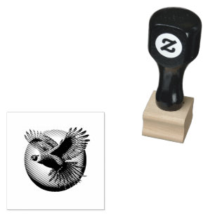 Sello De Caucho Hermoso Rooster de Pheasant