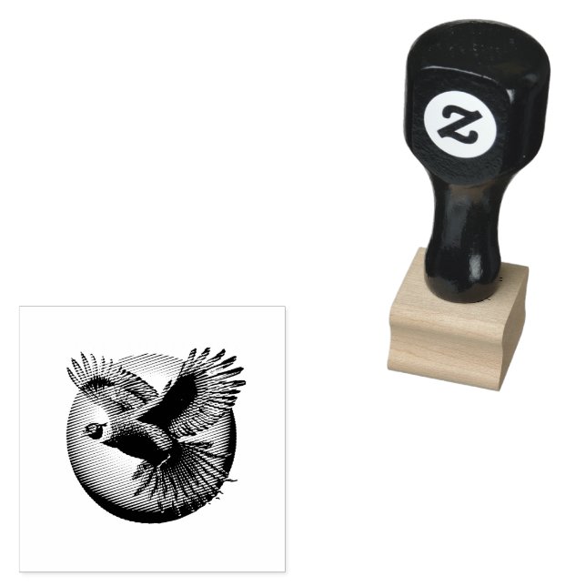 Sello De Caucho Hermoso Rooster de Pheasant (Sellado)