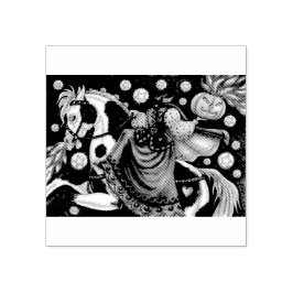 SELLO DE CAUCHO HIJA DEL FLUJO DE DORMIR DE HALLOWEEN GOMA