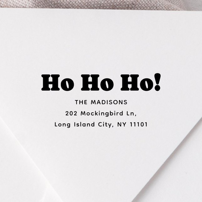 Sello De Caucho Ho Ho Ho Christmas Address (Subido por el creador)