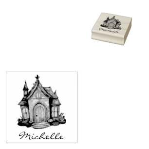 Sello De Caucho Hogar espeluznante de moda personalizada
